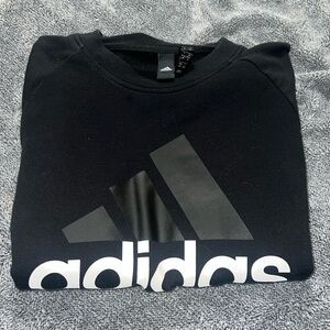 Black adidas crew neck sweatshirt